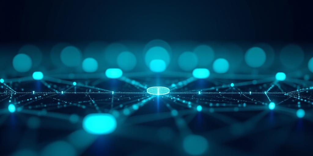 Abstract digital representation of legal security and AI data processing